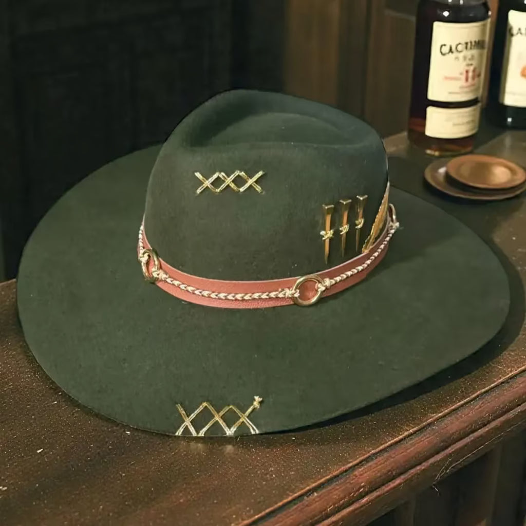 Chapéu 3 Cravos Verde + Boné e Carteira GRÁTIS