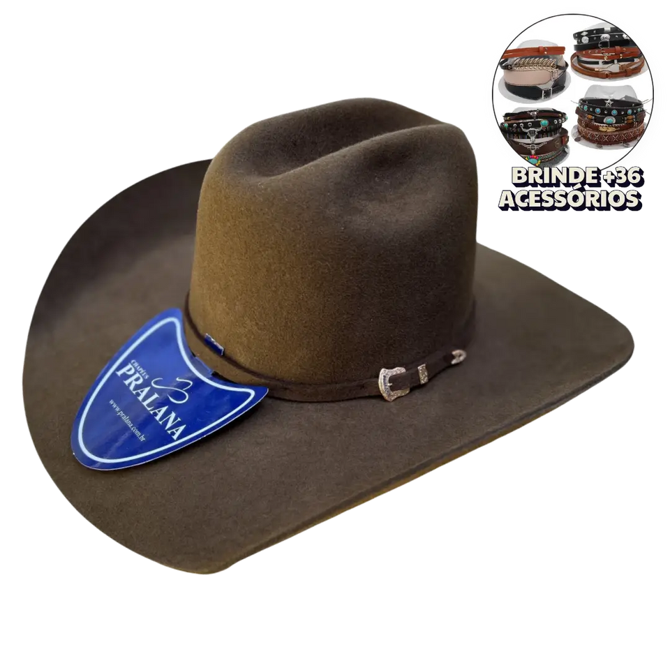 Chapéu Pralana Arena Felt Café + BRINDES
