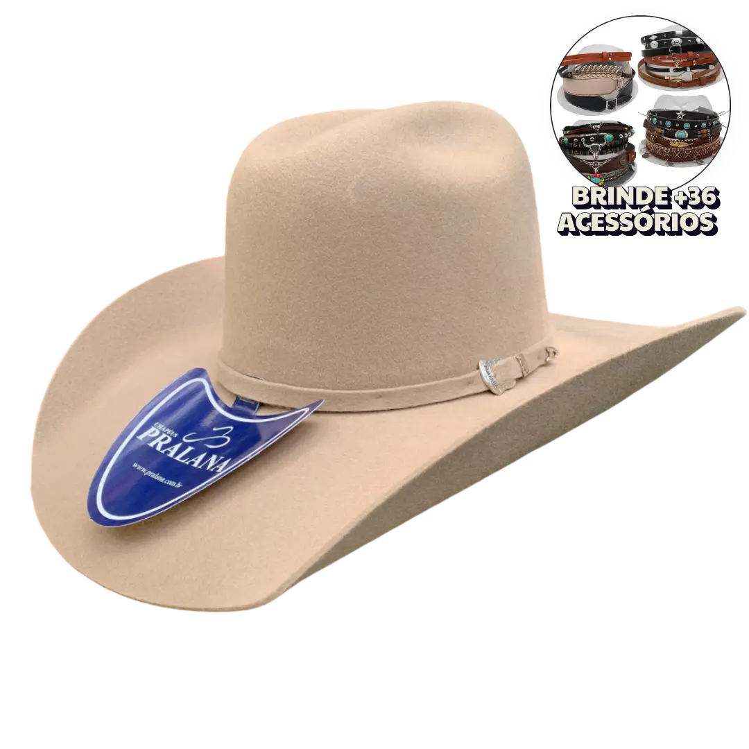 Chapéu Pralana Arena Felt Bege + BRINDES
