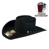 Chapéu Ariat Importado Feltro Premium 3x Black + BRINDES