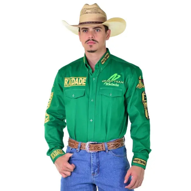 Camisa Radade Manga Longa Verde