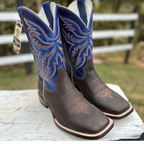 Bota Texana Vimar Café Azul