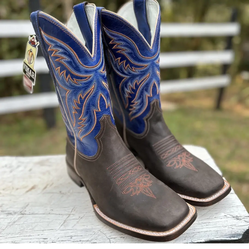 Bota Texana Vimar Café Azul