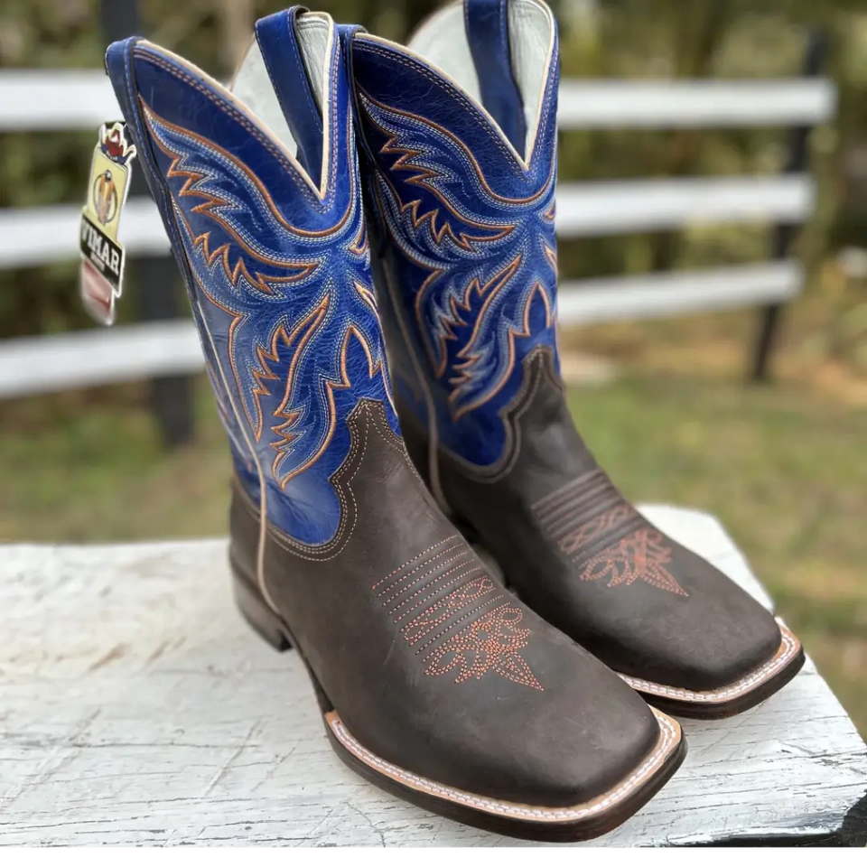Bota Texana Vimar Café Azul
