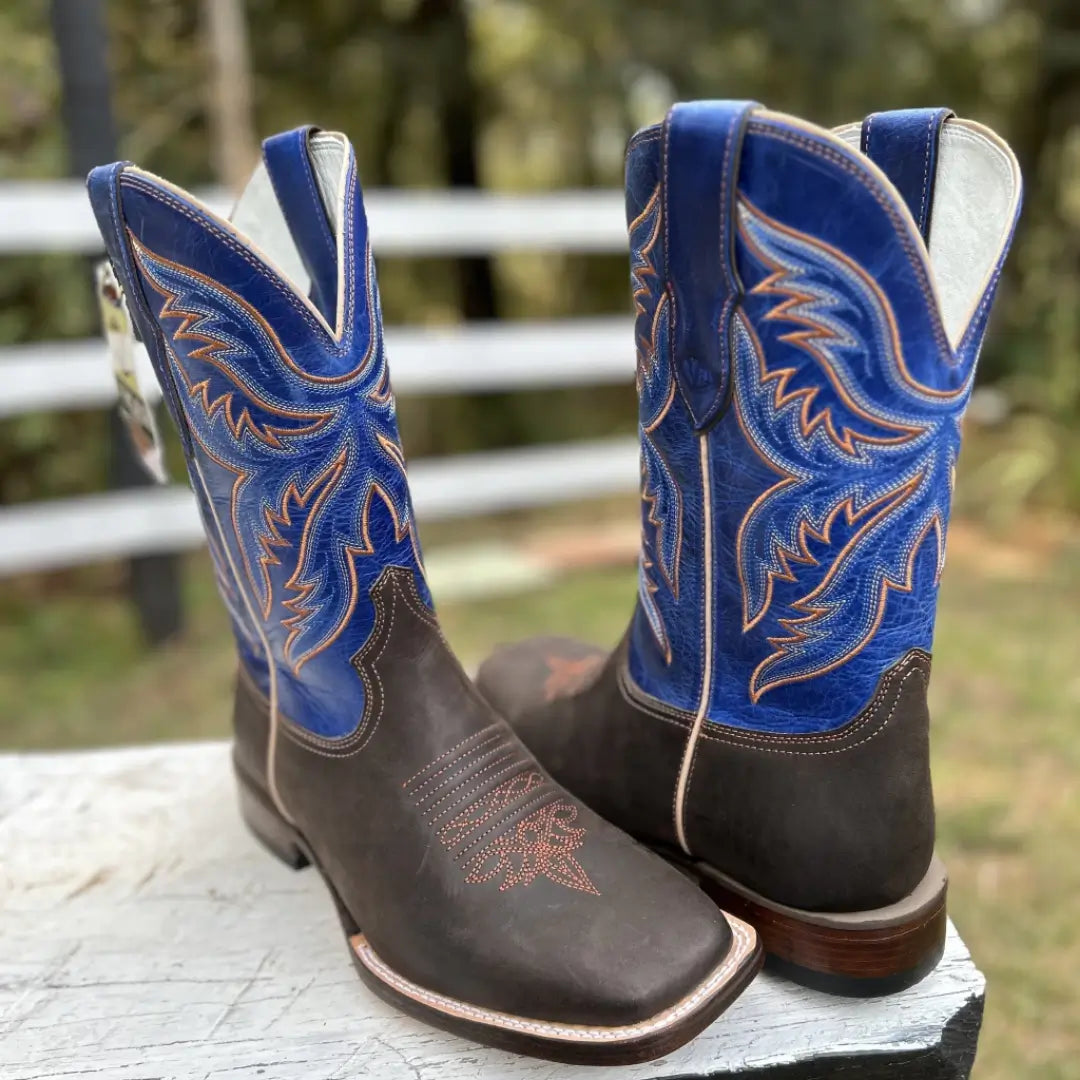 Bota Texana Vimar Café Azul