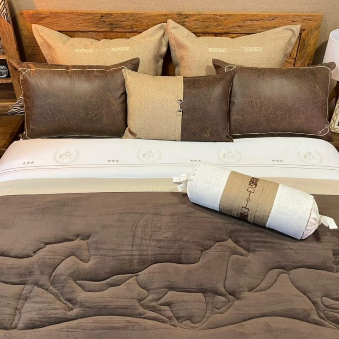 Cama Completa Horse Marrom