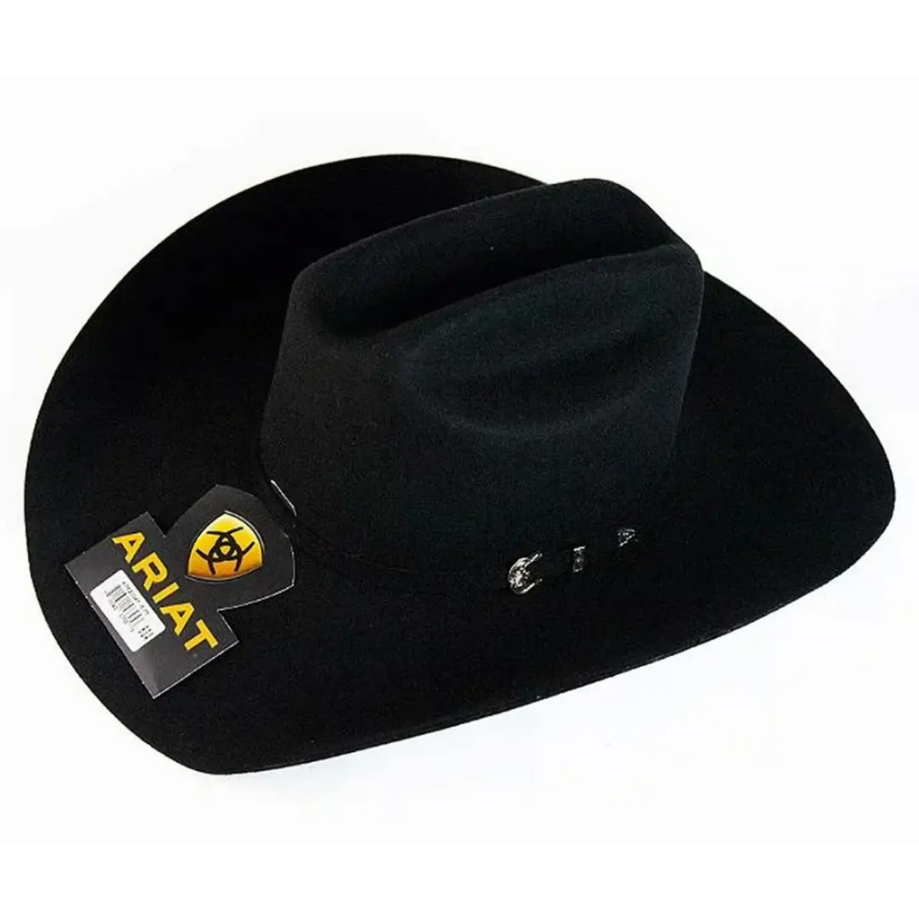 Chapéu Ariat Importado Feltro Premium 3x Black + BRINDES