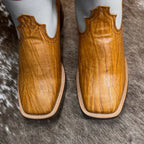 Bota Texana Americana Mostarda Arranhada